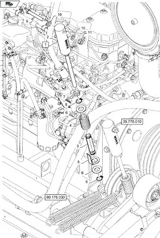 87586088 - Набор упл. гидроцил. вкл. привода шнека выгр. CS, CSX